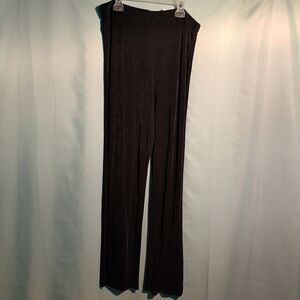 Women’s Black Wide Leg Palazzo Pants – High Waist Pull-On Flowy Dress Pants